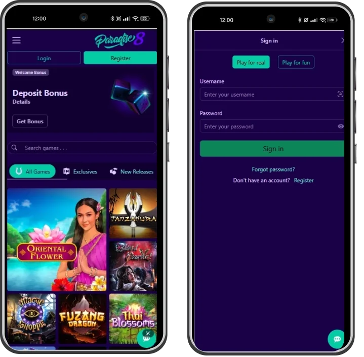 Gaming On The Paradise8 Casino App